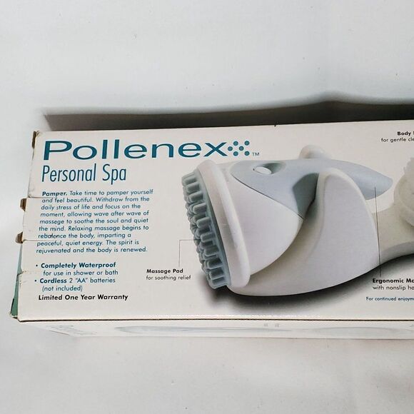 Vtg Pollenex Personal Spa Hand Held Shower Bath Massager Exfoliator Cleaning - Picture 4 of 10